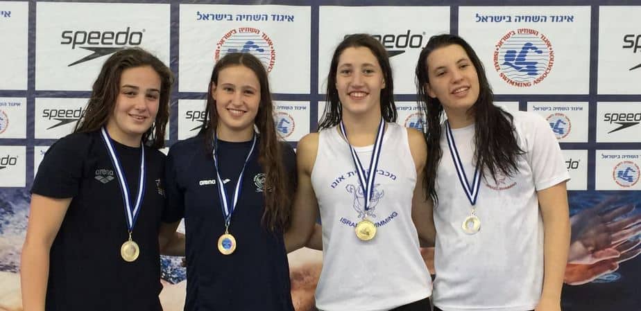 שחייני קריית אונו זכו במקום השלישי באליפות ישראל