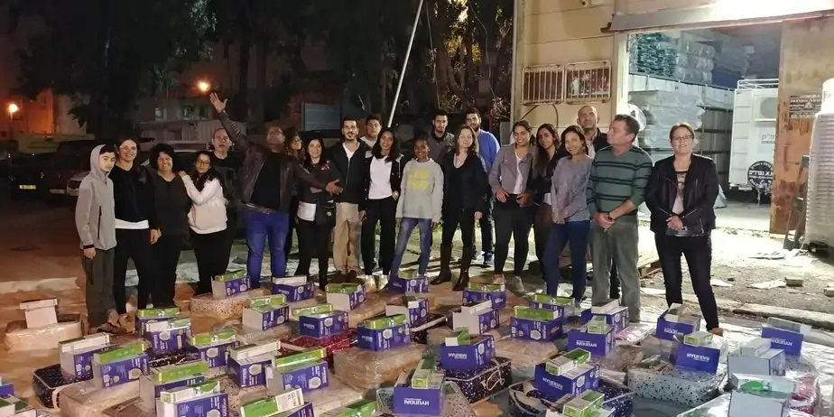 חלוקת שמיכות באור יהודה