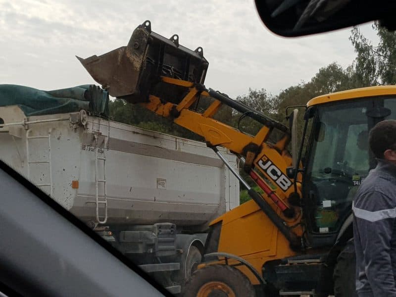 תפיסת משאית בקריית אונו