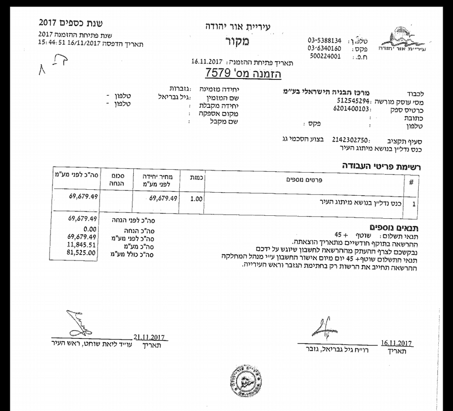 בכירי עיריית אור יהודה באילת