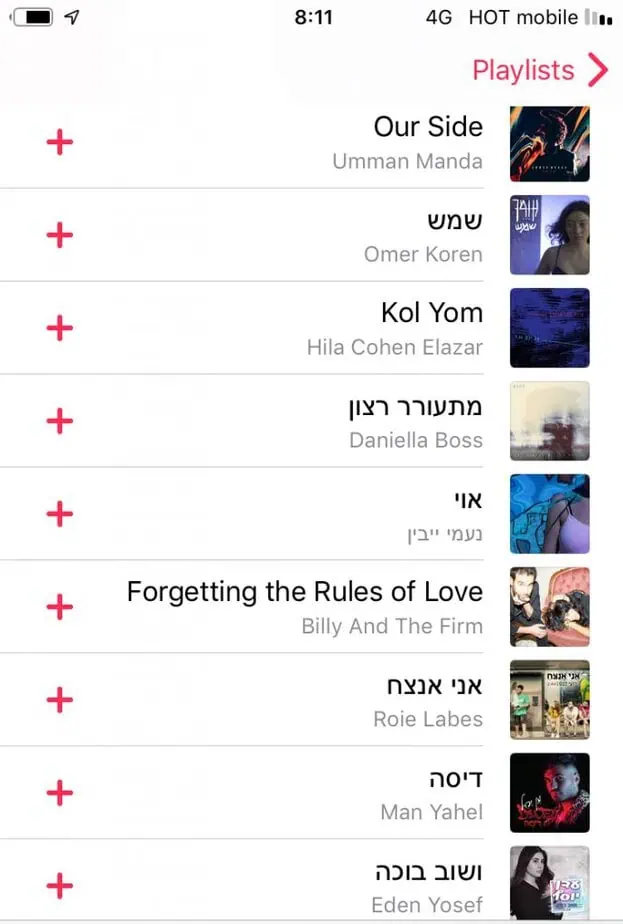 לפלייליסט Best of the week באפל מיוזיק. באדיבות מסטיק שיווק והפקות