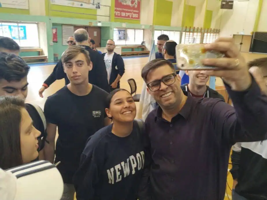אורן חזן ותלמידה
