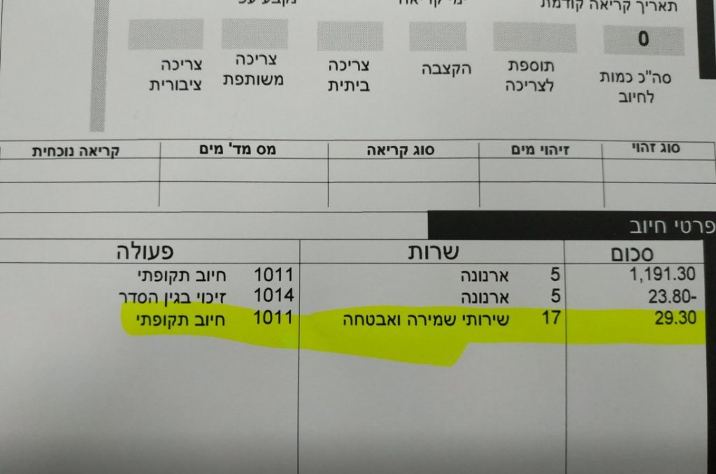 מיסי ביטחון אור יהודה