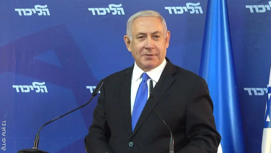 בנימין נתניהו . קרדיט ערוץ 13