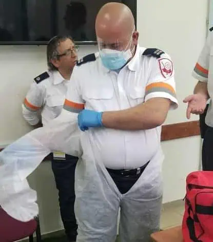 כוננות קורונה. צילום: מד"א