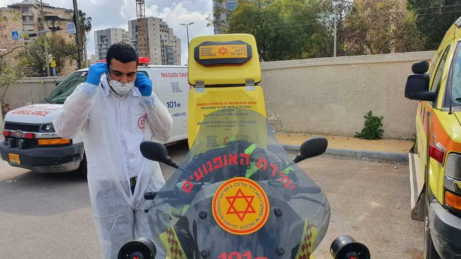 כוננות קורונה. צילום: מד"א