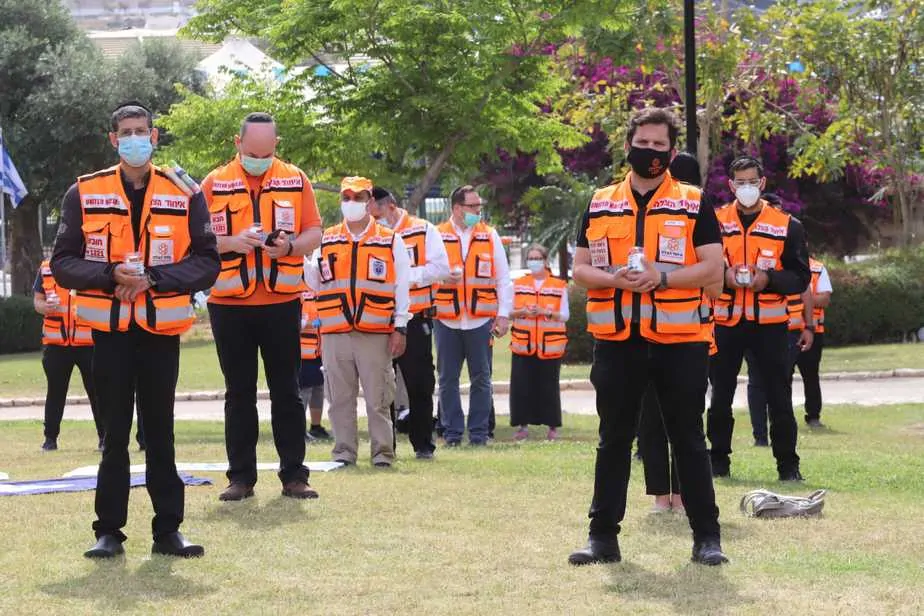 טקס לנופלי הצוללת אח"י דקר בגבעת שמואל. צילום: איחוד והצלה