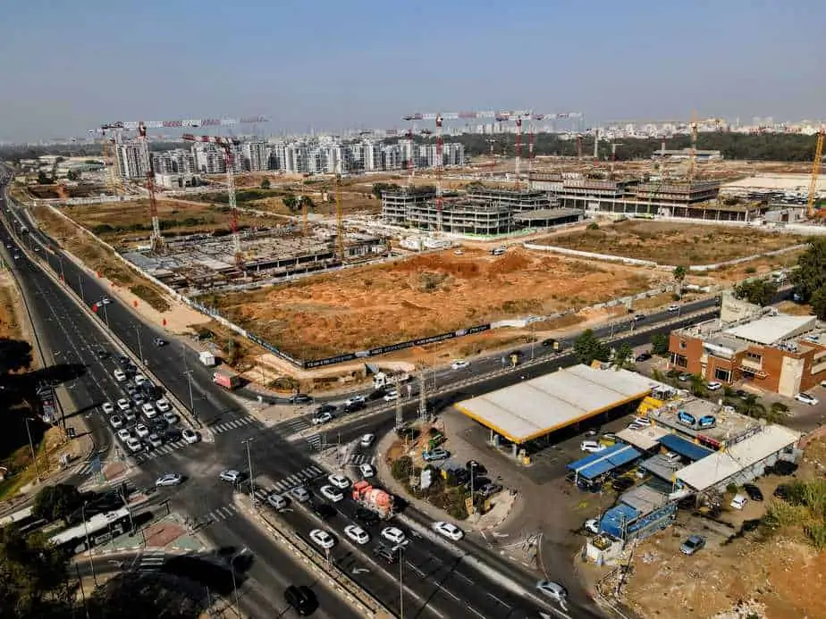 רחפן צומת סביון. צילום אונו NEWS