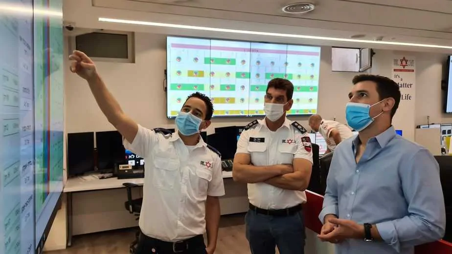 ביקור חכ איתן גינזבורג, יור ועדת הכנסת במדא – צילום דוברות מדא 1.11.2020 (4)