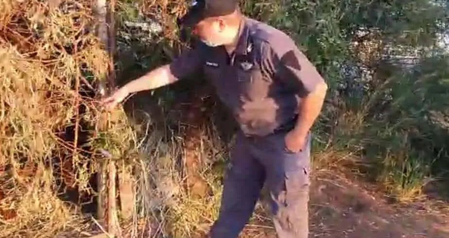 הפקח המסייע מאתר את השטח