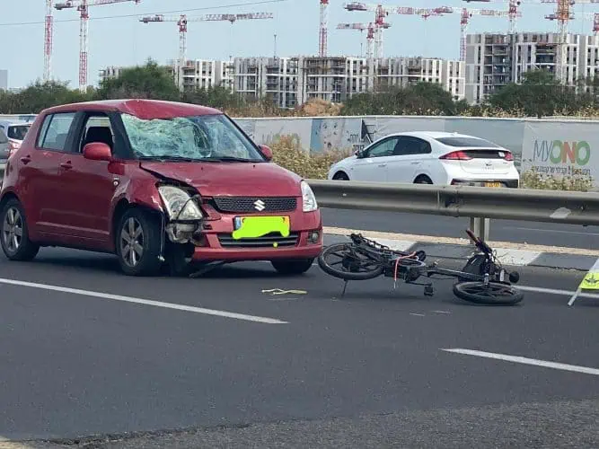 תאונה בצומת סביון. צילום: אונו ניוז
