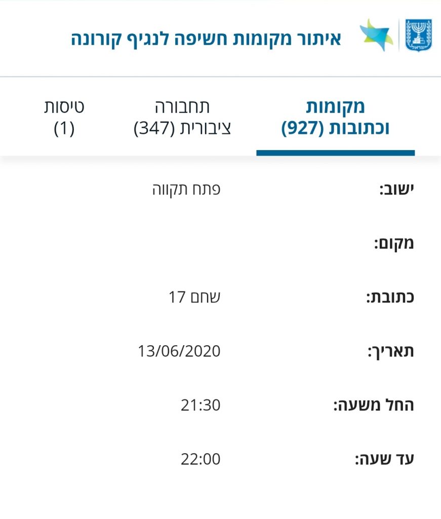 מתוך אתר משרד הבריאות