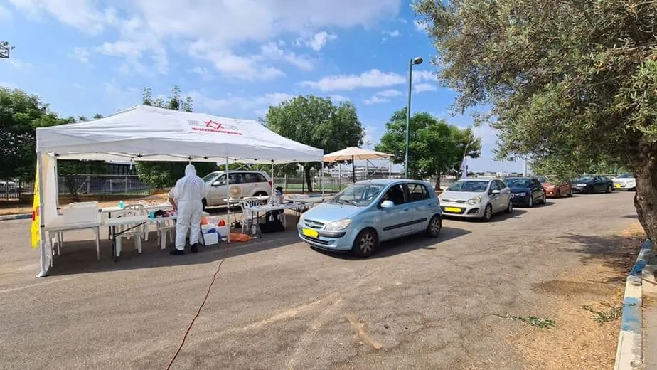 מגן דוד אדום בדיקות קורונה