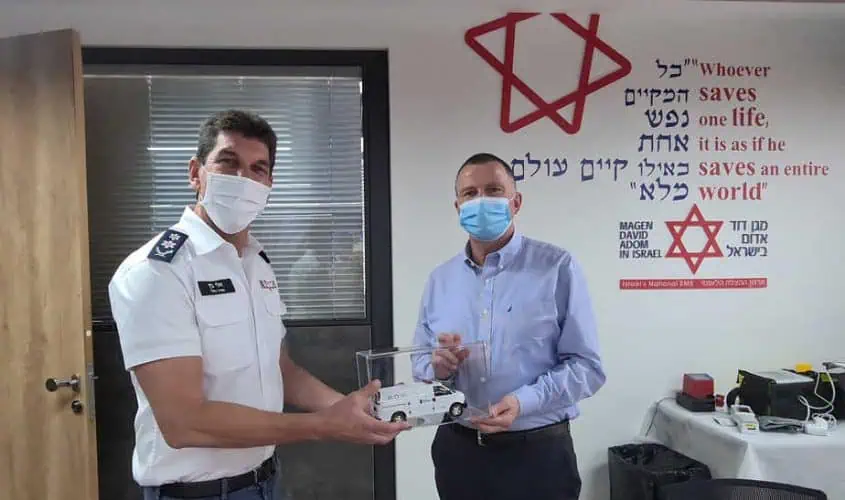 ביקור שר הבריאות יולי יואל אדלשטיין במדא - צילום דוברות מדא