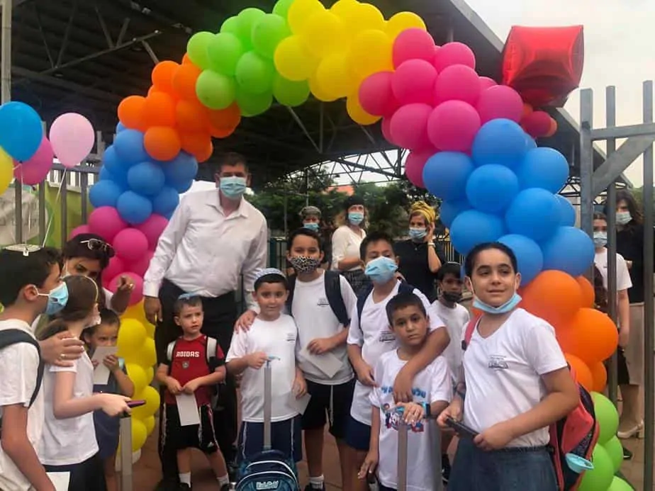 ראש העיר יוסי ברודני וילדי בי"ס