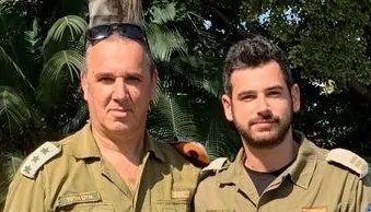 אילן וגיא ארנון (צילום דובר צה"ל)