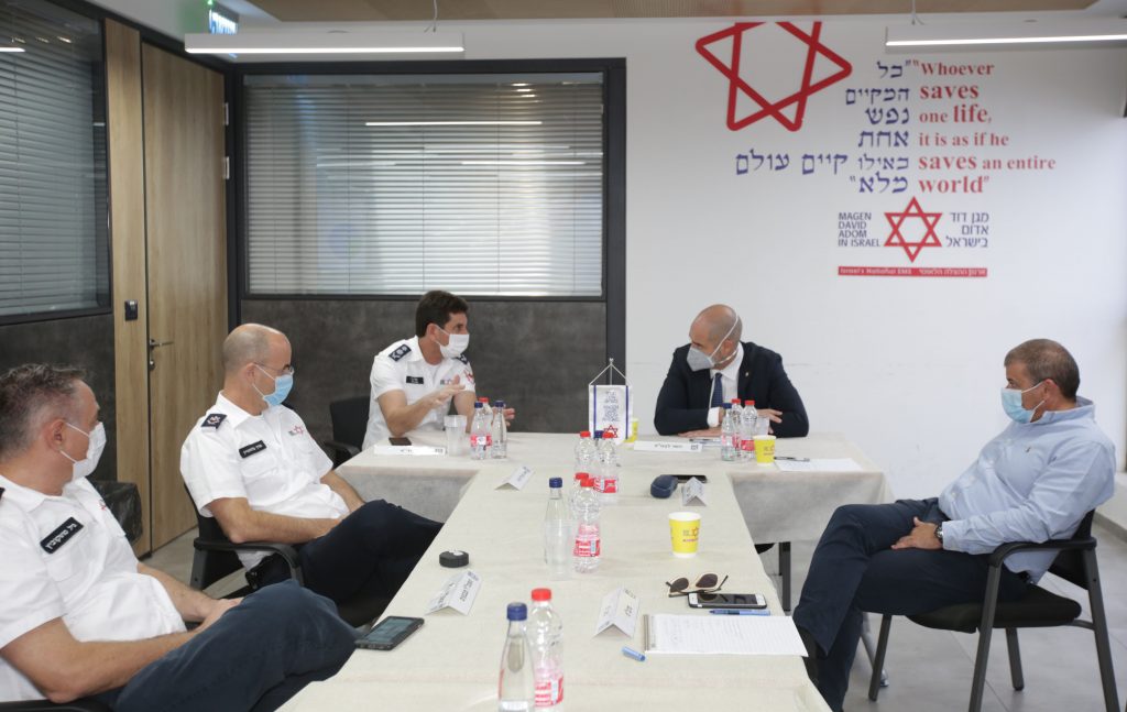 ביקור השר אמיר אוחנה במדא – צילום דוברות מדא 18.11.2020 (3)