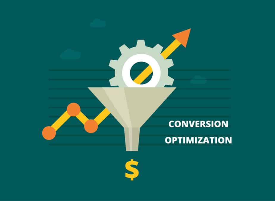 Conversion optimization banner in flat style – vector illustration. Internet marketing concept with Sale ליעד מרום – depositphotoss Funnel and growth chart.