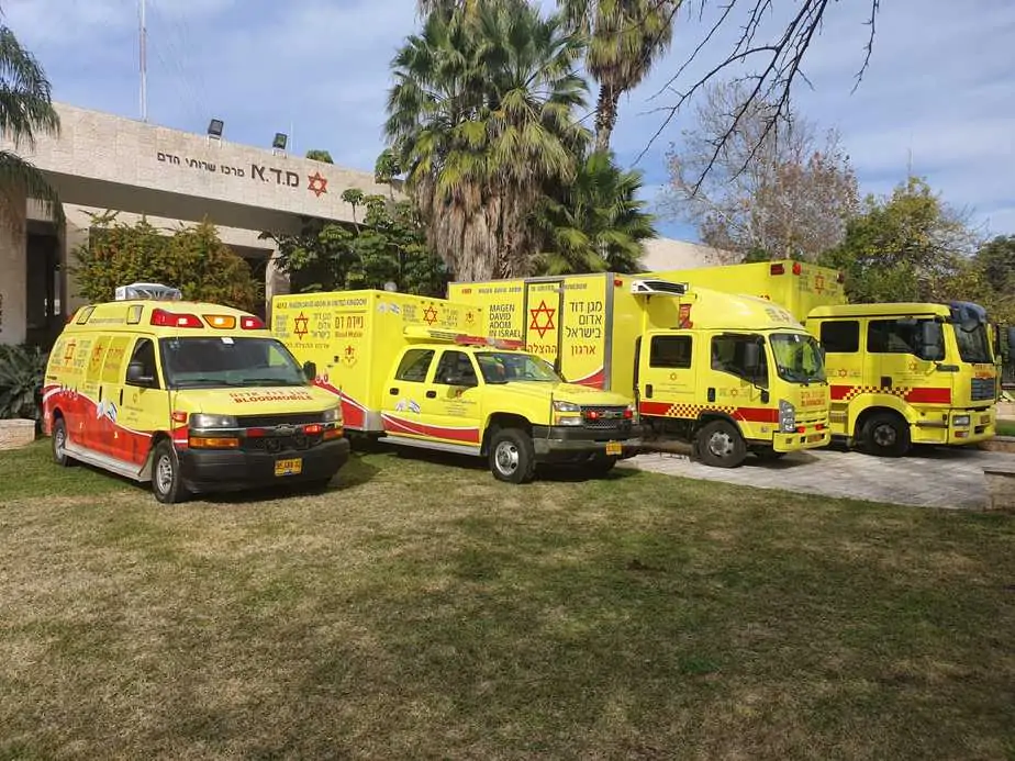 ניידות דם של שירותי הדם של מדא – צילום דוברות מדא
