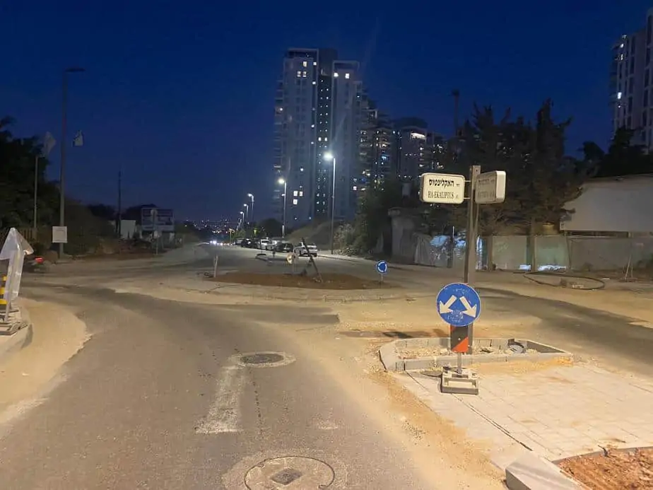 צומת דרך התקווה-דרך הבשמים-דרך ההדרים. צילום: אונו NEWS