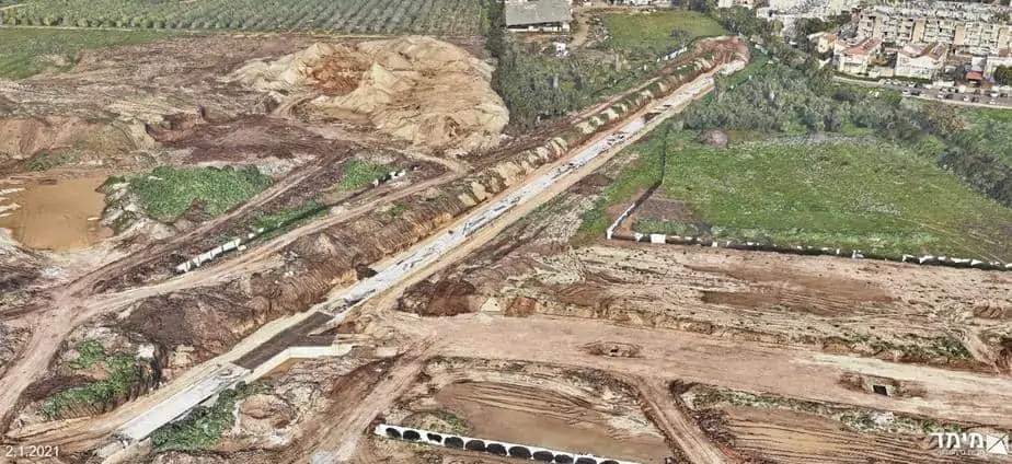 מובל הניקוז באור יהודה. צילום: עיריית אור יהודה