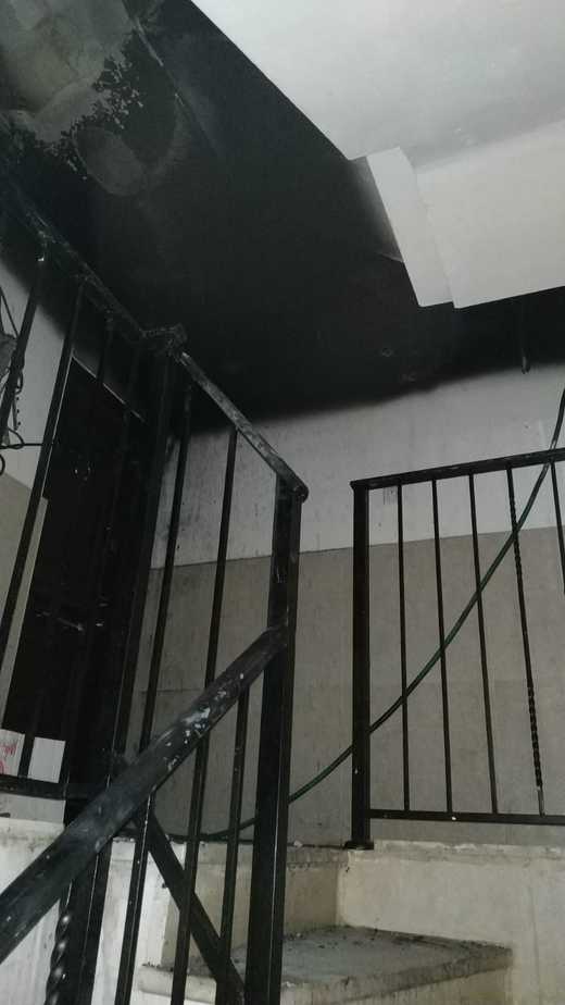 הבניין שבו אירעה השריפה באור יהודה. צילום: תיעוד מבצעי כבאות והצלה