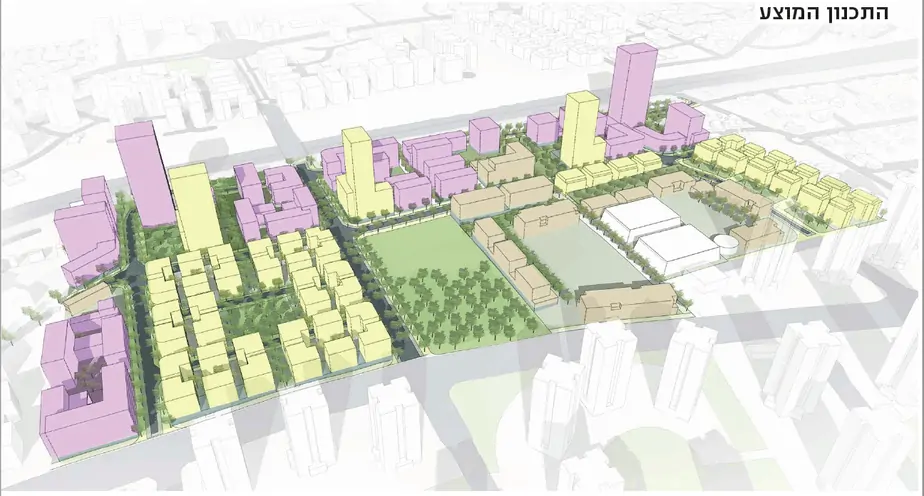 הדמיה של גוש 6716, הגוש הצפוני. צילום: אדר' נעמה מליס