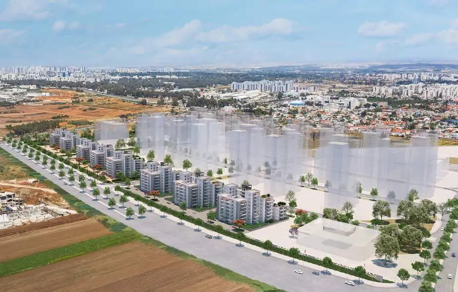 הדמיה של פרויקט "דירה להשכיר" בנווה איילון באור יהודה. צילום: טוטם הדמייה ואנימציה