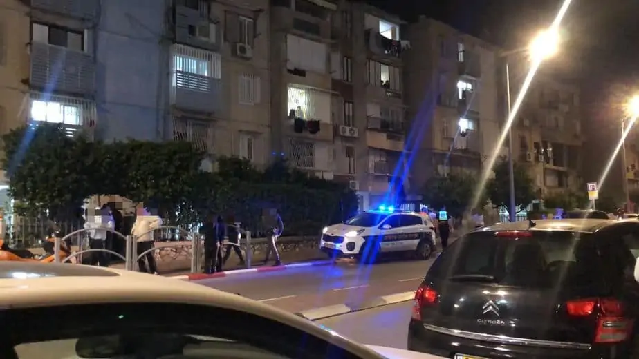 זירת האירוע באור יהודה. צילום: אונו NEWS
