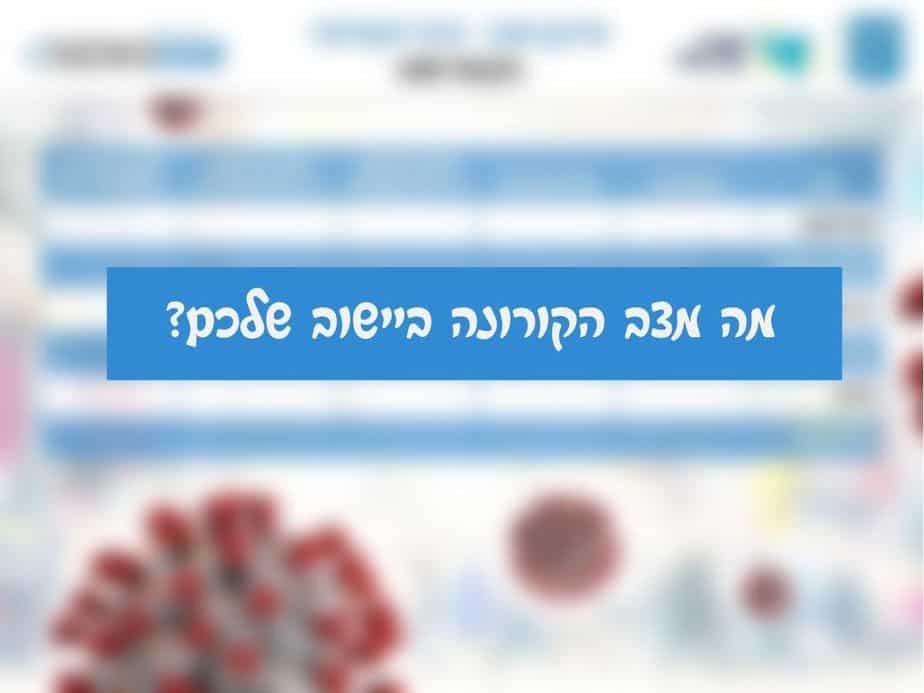 מה מצב הקורונה ביישוב שלכם? קרדיט: אונו NEWS