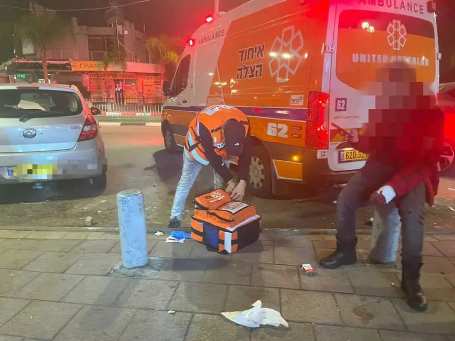 דקירה באור יהודה. צילום: יוסף ששון