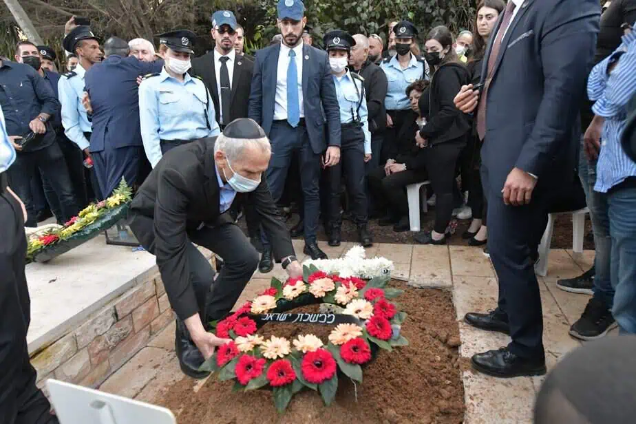 רב סמל בכיר אמיר ח'ורי הובא למנוחות בנוף הגליל. צילום: דוברות המשטרה