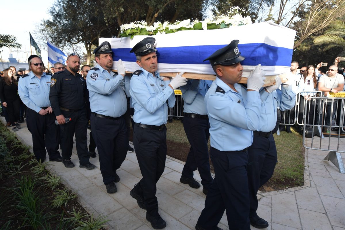 רב סמל בכיר אמיר ח’ורי הובא למנוחות בנוף הגליל. צילום: דוברות המשטרה