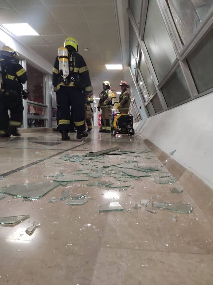 שריפה בביה"ח תל השומר. צילום: תיעוד מבצעי כב"ה, אבנר בן מנחם