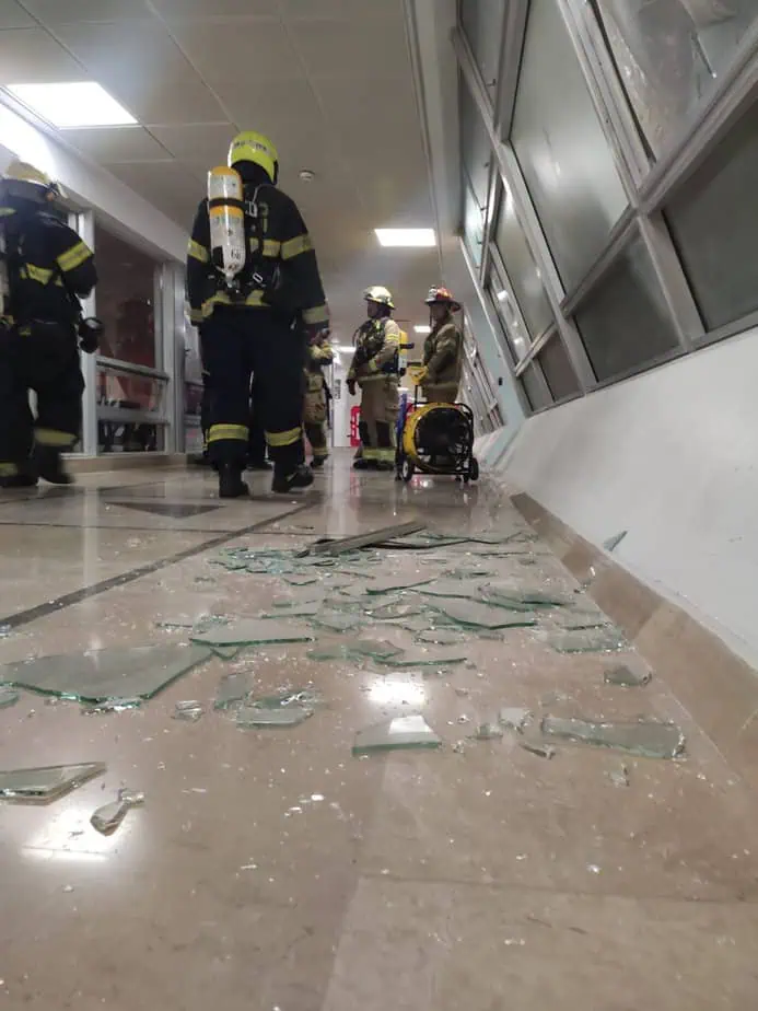 שריפה בביה"ח תל השומר. צילום: תיעוד מבצעי כב"ה, אבנר בן מנחם