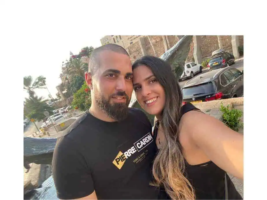 שני ישר עם אמיר חורי ז"ל. צילום פרטי