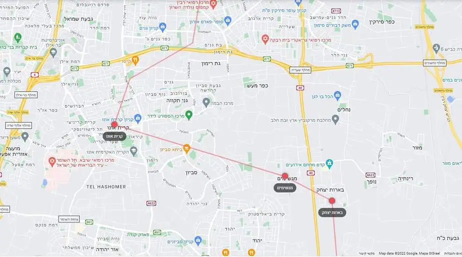 מסלול מטס 2022. צילום מסך מתוך אתר חיל האוויר