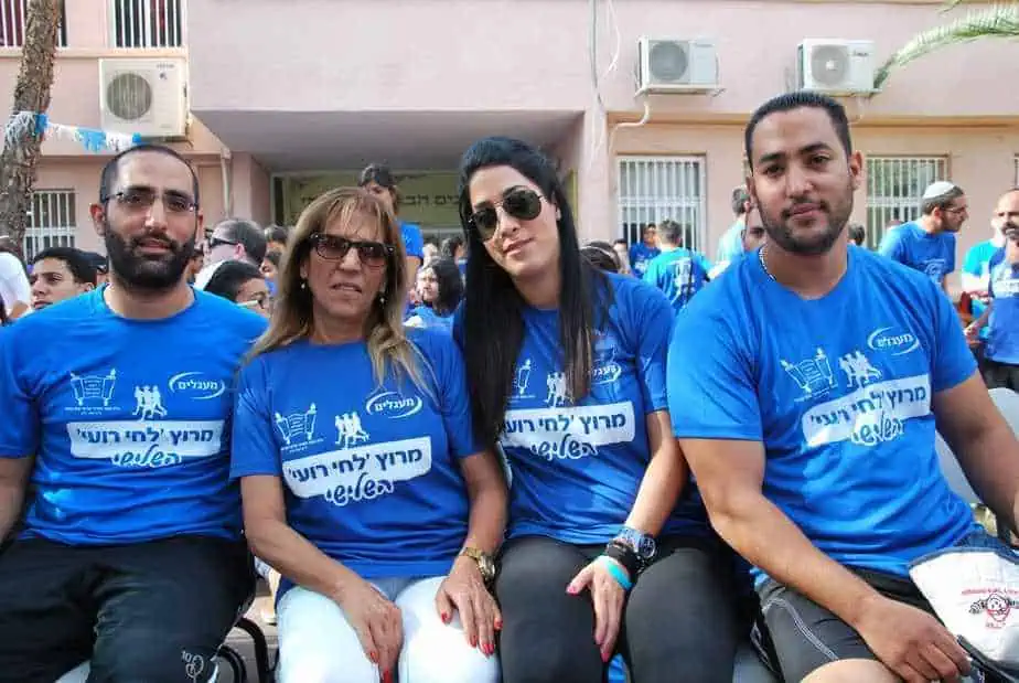 מימין לשמאל: גיא, מור, תמר ואלירן פרג'ון. צילום: רונית תמם
