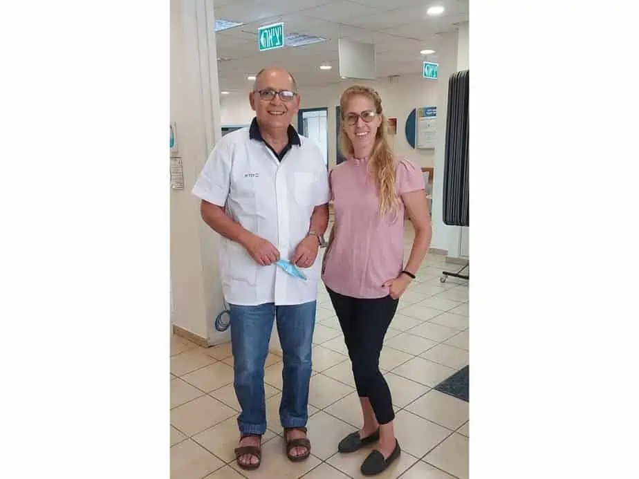ד"ר מרק ג'יאורנו וד"ר היילי לנקרי. צילום: דוברות מחוז דן-פ"ת, כללית