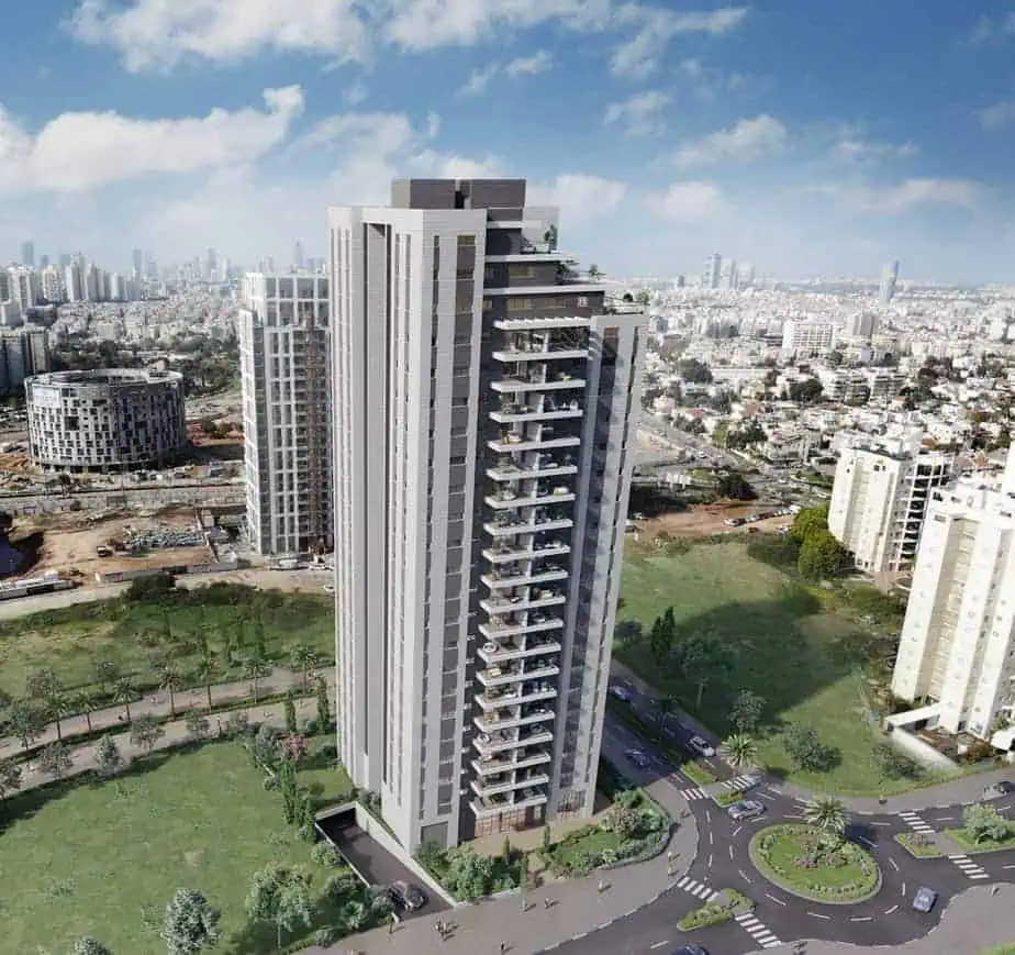 פרוייקט דוניץ גבעת שמואל. הדמיה AA STUDIO