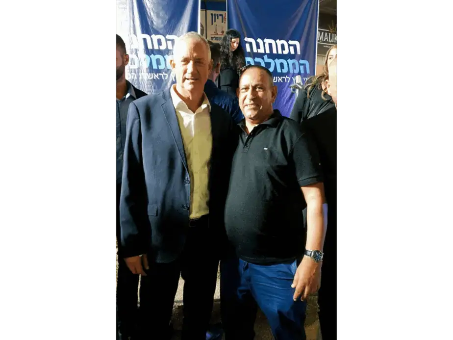 המשנה לראש העיר קריית אונו תומך בבני גנץ. צילום: דוברות המחנה הממלכתי