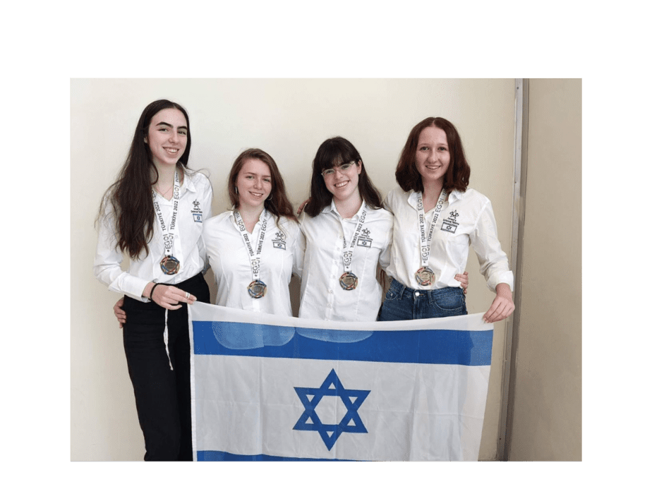 תלמידות נבחרת ישראל במדעי המחשב קטפו 4 מדליות כסף באולימפיאדה האירופאית לבנות EGOI. קרדיט: משרד החינוך ומרכז מדעני העתיד