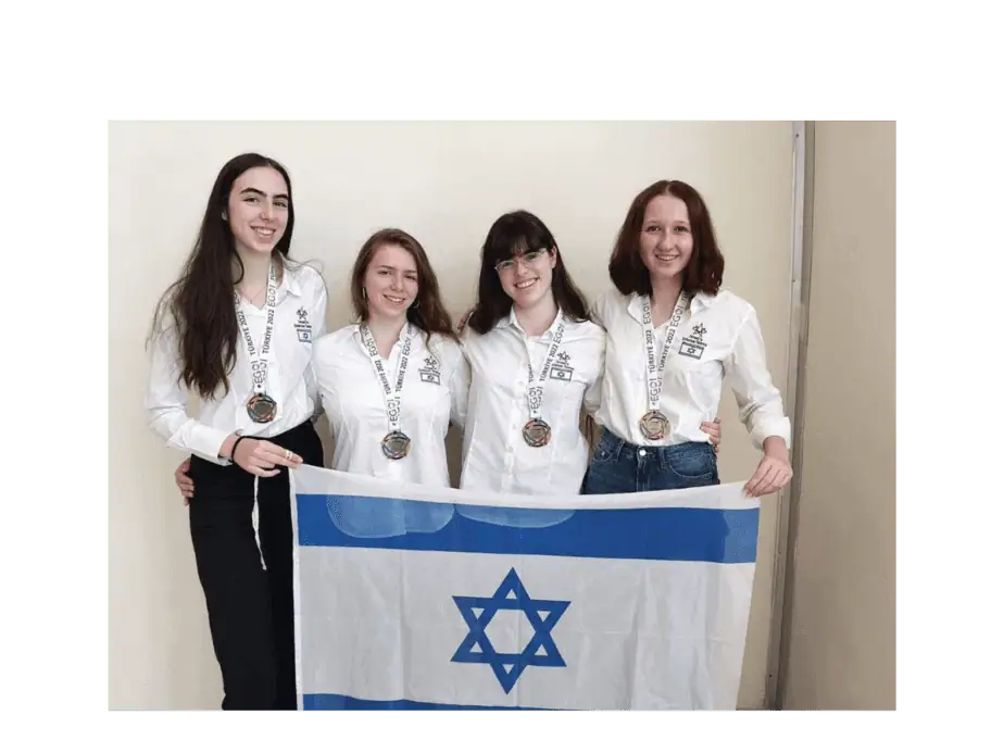 תלמידות נבחרת ישראל במדעי המחשב קטפו 4 מדליות כסף באולימפיאדה האירופאית לבנות EGOI. קרדיט: משרד החינוך ומרכז מדעני העתיד