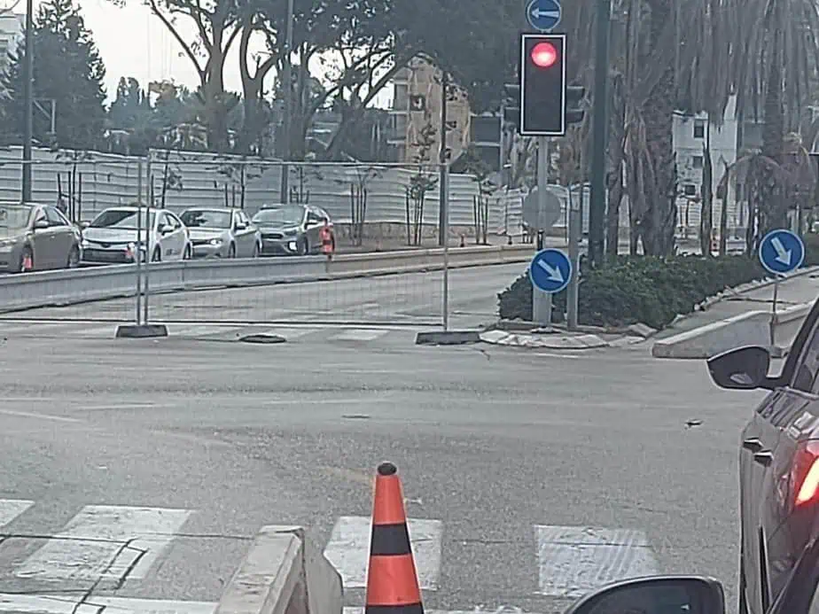 פקקי ענק בלוי אשכול קריית אונו. צילום: באדיבות תושבים