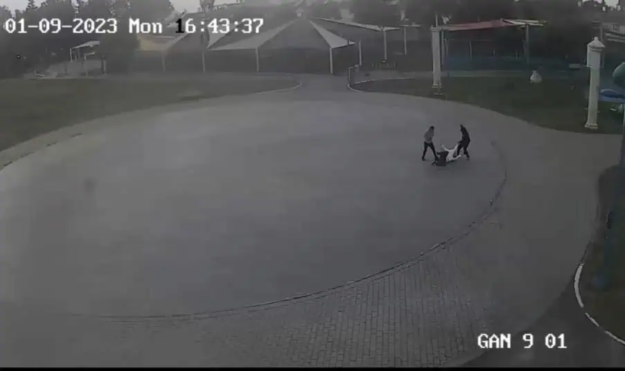 צילום ממצלמות האבטחה באור יהודה. צילום: דוברות אור יהודה