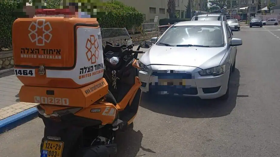 בן 5 נפגע מרכב באור יהודה. צילום: איחוד הצלה