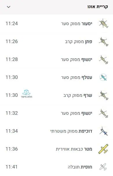 מטס יום העצמאות 2023 בקריית אונו. צילום מסך חיל האוויר