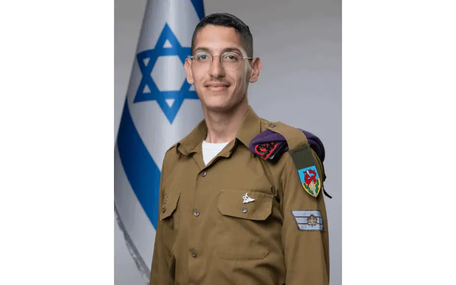 סמ״ר אוראל קניז מצטיין נשיא המדינה. צילום: דובר צה"ל