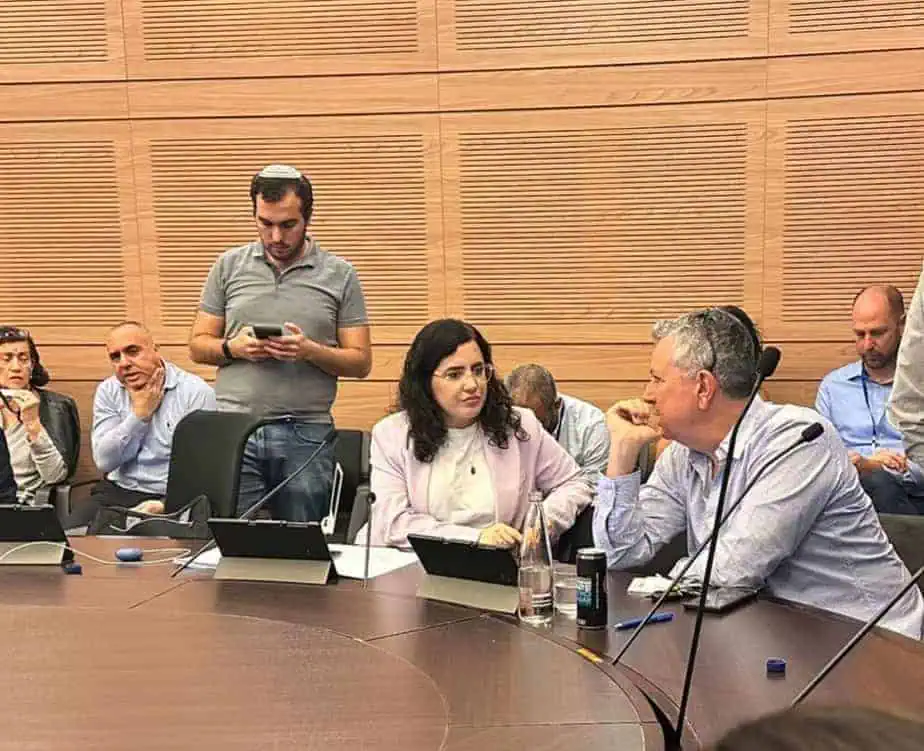 ישראל גל בוועדת הכספים של הכנסת הבוקר. צילום פרטי