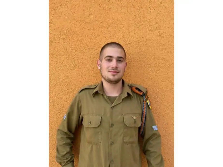 רב"ט ניר זך מגני תקווה נבחר למצטיין מח״ט החילוץ וההדרכה. צילום: דובר צה"ל